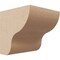 Ekena Millwork 4"W x 4"D x 4"H Wide Greensboro Rough Cedar Woodgrain TimberThane Corbel, Primed Tan CORUR04X04X04GRNRCPR - alternate 1